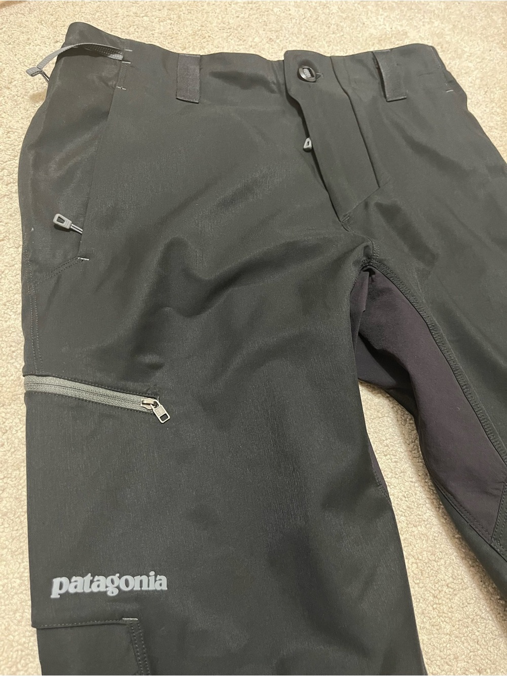 Patagonia Simul Alpine Pants Men’s Size 30 Black Soft Shell Hiking Climbing - Picture 2 of 4